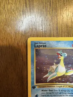 Pokemon TCG Fossil Lapras 1st Edition Holo 10/62 1999 WoTC - Image 2