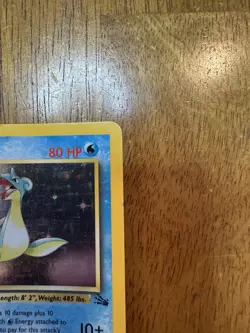 Pokemon TCG Fossil Lapras 1st Edition Holo 10/62 1999 WoTC - Image 3