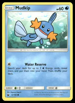 Mudkip 32/168 Common Celestial Storm Pokemon Lightly Played - Image 1