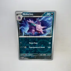 Nidorino 033/165 Uncommon 151 Pokemon Reverse Holo Near Mint - Image 1