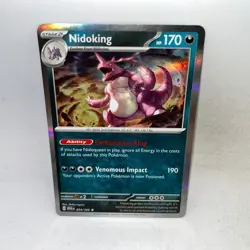 Nidoking 034/165 Rare 151 Pokemon Holo Near Mint - Image 1