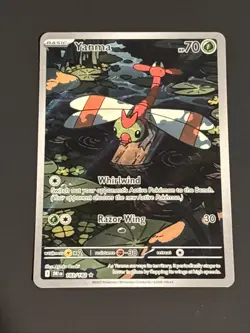 Yanma 183/182 Illustration Rare Destined Rivals Pokemon - Image 2