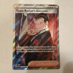 Pokemon TCG-Team Rocket’s Giovanni 225/182 Ultra Rare Full Art- Destined Rivals - Image 1