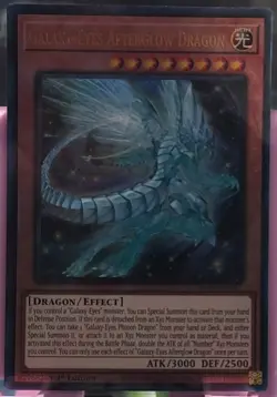 Galaxy-Eyes Afterglow Dragon 1st Edition Prismatic Ultimate Rare RA01-EN017 - Image 1