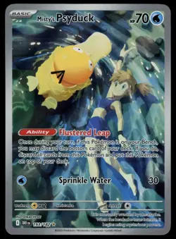 Misty's Psyduck 193/182 Sv10: Destined Rivals Illustration Rare Pokemon TCG NM - Image 1