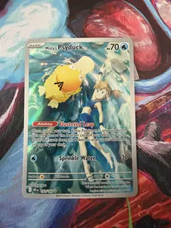 Pokemon TCG Misty's Psyduck Illustration Rare Destined Rivals 193/182, NM - Image 3