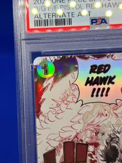 One Piece Gum Gum Fire Fist Pistol Red Hawk OP11-114 Alternate Alt Art PSA 10 - Image 3