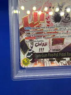 One Piece Gum Gum Fire Fist Pistol Red Hawk OP11-114 Alternate Alt Art PSA 10 - Image 5