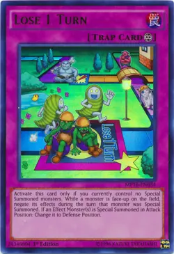 Yugioh! LP Lose 1 Turn - MP16-EN034 - Ultra Rare - 1st Edition Lightly Played, E - Image 1