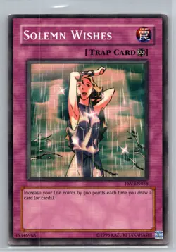 Pharaoh's Servant (Worldwide English) #PSV-EN055 Solemn Wishes - VG - Image 1