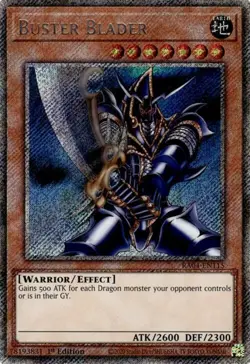 Near Mint, English Yu Gi Oh Buster Blader - RA04-EN115 - Platinum Secret Rare - - Image 1