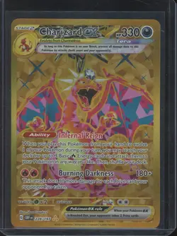 Charizard ex Pokemon 2023 SV Obsidian Flames Gold Hyper Rare 228/197 NM - Image 1