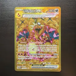 Charizard ex 228/197 Gold Full Art Hyper Rare Obsidian Flames NM Mint Pokemon - Image 1