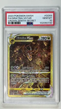 Giratina VSTAR (Secret) GG69/GG70 Crown Zenith: Galarian Gallery Holo PSA 10 - Image 1