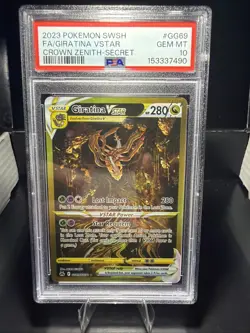 PSA 10 Giratina VSTAR (Secret) Gg69/Gg70 Swsh: Crown Zenith: Galarian Gallery - Image 1