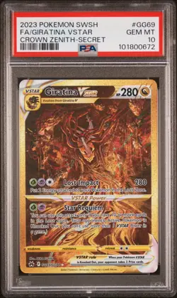 Giratina VSTAR (Secret) GG69/GG70 Crown Zenith: Galarian Gallery Holo PSA 10 - Image 1