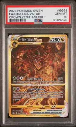 Giratina VSTAR (Secret) PSA 10 GG69/GG70 Crown Zenith: Galarian Gallery - Image 1