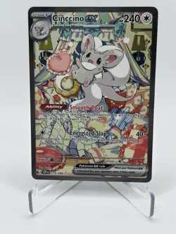 Pokemon Cinccino ex 119/086 Mega Evolution Chaos Rising SIR 🤩 PACK FRESH NM 🤩 - Image 1