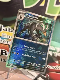Pokemon Prismatic Evolutions Houndoom 063/131 Master Ball Reverse Holo NM/M - Image 3