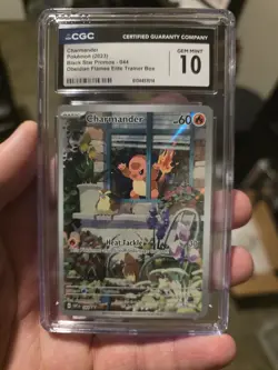 2023 Pokemon Black Star Promos Charmander Obsidian Flames ETB CGC 10 #044 - Image 1