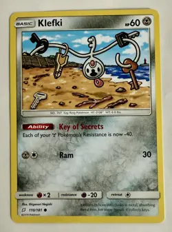 Klefki 110/181 Sm-Team Up Regular LP-Lightly Played Pokemon Card TCG - Image 1