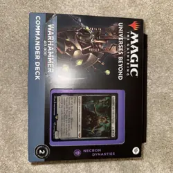 MTG universes beyond Warhammer 40K Commander Deck Necron Dynasties New/Sealed - Image 1