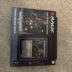 MTG universes beyond Warhammer 40K Commander Deck Necron Dynasties New/Sealed - Image 2