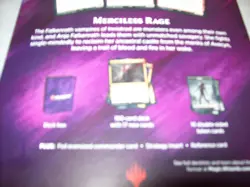 MERCILESS RAGE BRAND NEW SEALED COMMANDER 2019 SET STILL SEALED FREE SHIPPING - Image 4