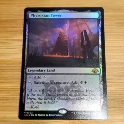Phyrexian Tower, Foil, Modern Horizons 3, Magic MTG LP - Image 1