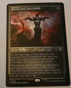 Foil Etched Bloochief Ascension Commander Masters MTG Magic the Gathering - Image 1