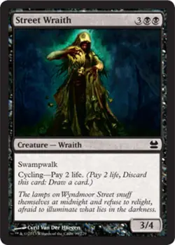 1x Street Wraith - Foil MTG - Modern Masters - Moderate Play - Image 1