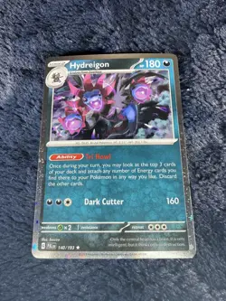Pokemon TCG Hydreigon Scarlet & Violet Paldea Evolved 140/193 Reverse Holo USPS - Image 1