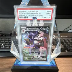 2026 Pokemon Marnie's Grimmsnarl ex 287/217 Ascended Heroes SIR PSA 9 - Image 1
