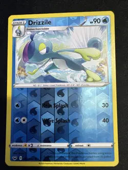 Drizzile 057/202 Uncommon Sword & Shield Pokemon Reverse Holo Near Mint - Image 1