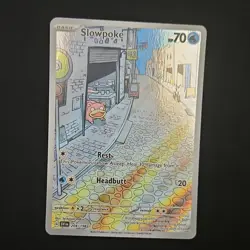 Pokemon TCG Slowpoke 204/198 Illustration Rare SV1a Violet Ex Full Art Holo 2023 - Image 1