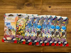 Pokemon Scarlet And Violet Base Set Sleeved Booster Packs Lot of 10 new sealed - Image 1