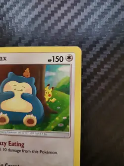 2019 Pokemon SM Unbroken Bonds Snorlax Holo Rare #158/214 - Image 4