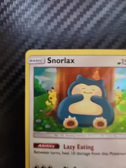 2019 Pokemon SM Unbroken Bonds Snorlax Holo Rare #158/214 - Image 5