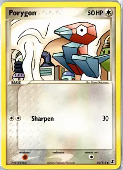 Porygon Delta Species 80/113 2005 Common Lightly Played - Image 1