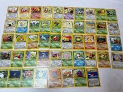 Complete Jungle Set Rares Commons And Uncommons NM-HP Non Holo Pokemon Cards - Image 1