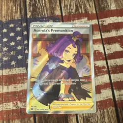 Acerola's Premonition Pokemon Brilliant Stars Trainer Gallery TG24/TG30 NM - Image 1