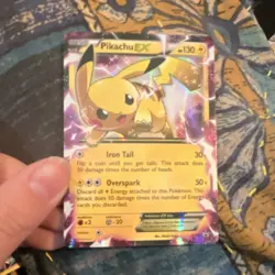 Pokemon TCG Pikachu EX XY84 XY Promo EX Basic 130 HP Holo ENG - Image 1