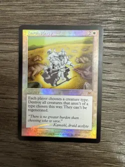 MTG Harsh Mercy FOIL Onslaught NM White Rare MAGIC GATHERING CARD - Image 1