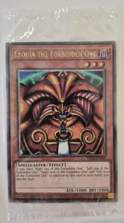 YuGiOh Exodia the Forbidden One Quarter Century Secret Rare TN23-EN002 Sealed - Image 1