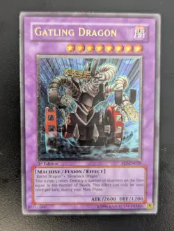 Gatlinggewehr-Drache FET-EN035 1.Auflage Ultimate Rare Englisch EX YUGIOH - Image 1