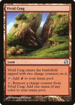 Vivid Crag Modern Masters HEAVILY PLD Land Uncommon MAGIC MTG CARD ABUGames - Image 1