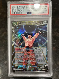Son Goku A Gift from the Earth BT15-095 SR Foil Dragon Ball Super Card | PSA 10 - Image 1