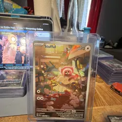 Pokemon TCG Stufful 154/132 Me01 Mega Evolution Illus Rare Holo ENG 70 HP - Image 1
