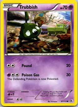 Pokemon TCG Pokemon Trubbish Trubbish Common Regular - Image 1