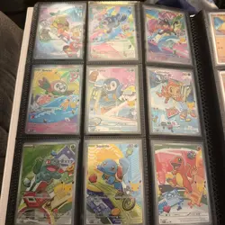 Pokemon TCG: Complete Set of 9 First Partner Illustration Collection Series 1 - Image 1
